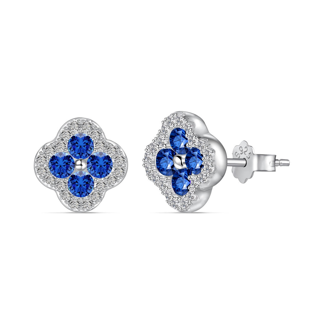 [Clover Jewelry]四つ葉のクローバー型ピアス