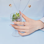 [Clover Jewelry]Dazzling Resplendent Round Cut Party Ring