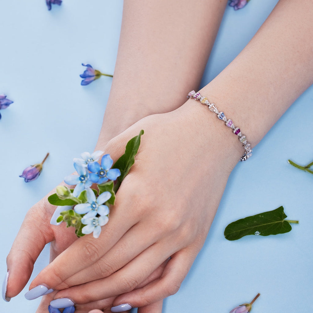 [Clover Jewelry]Funkelndes Armband in Wassertropfenform für den Alltag