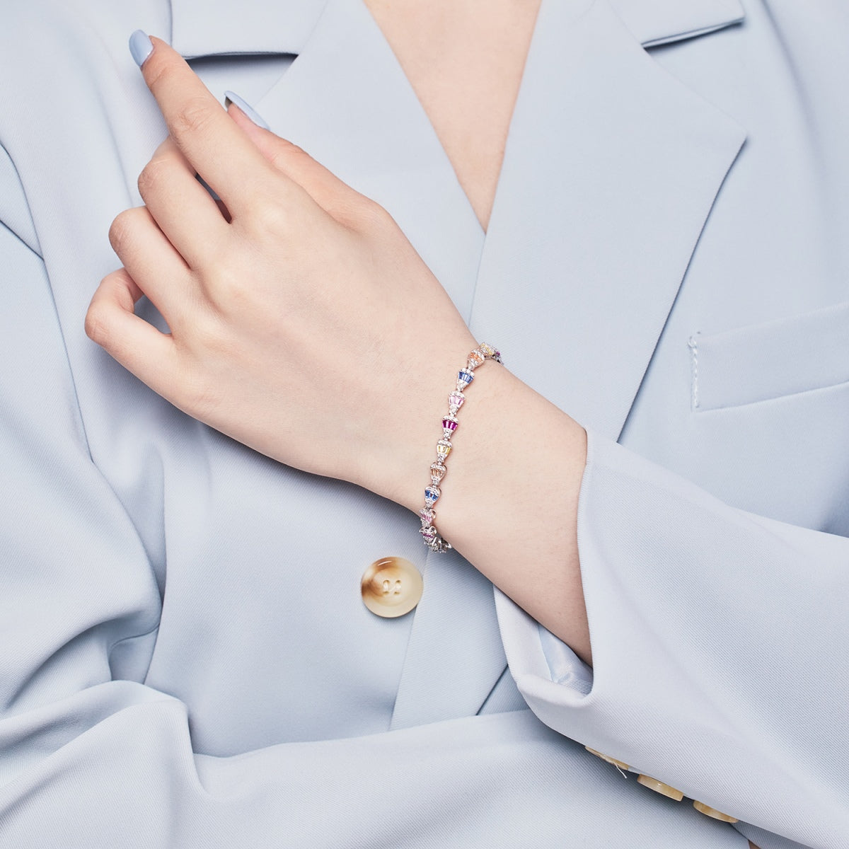 [Clover Jewelry]Radiant Water Drop Shape Daily Bracelet