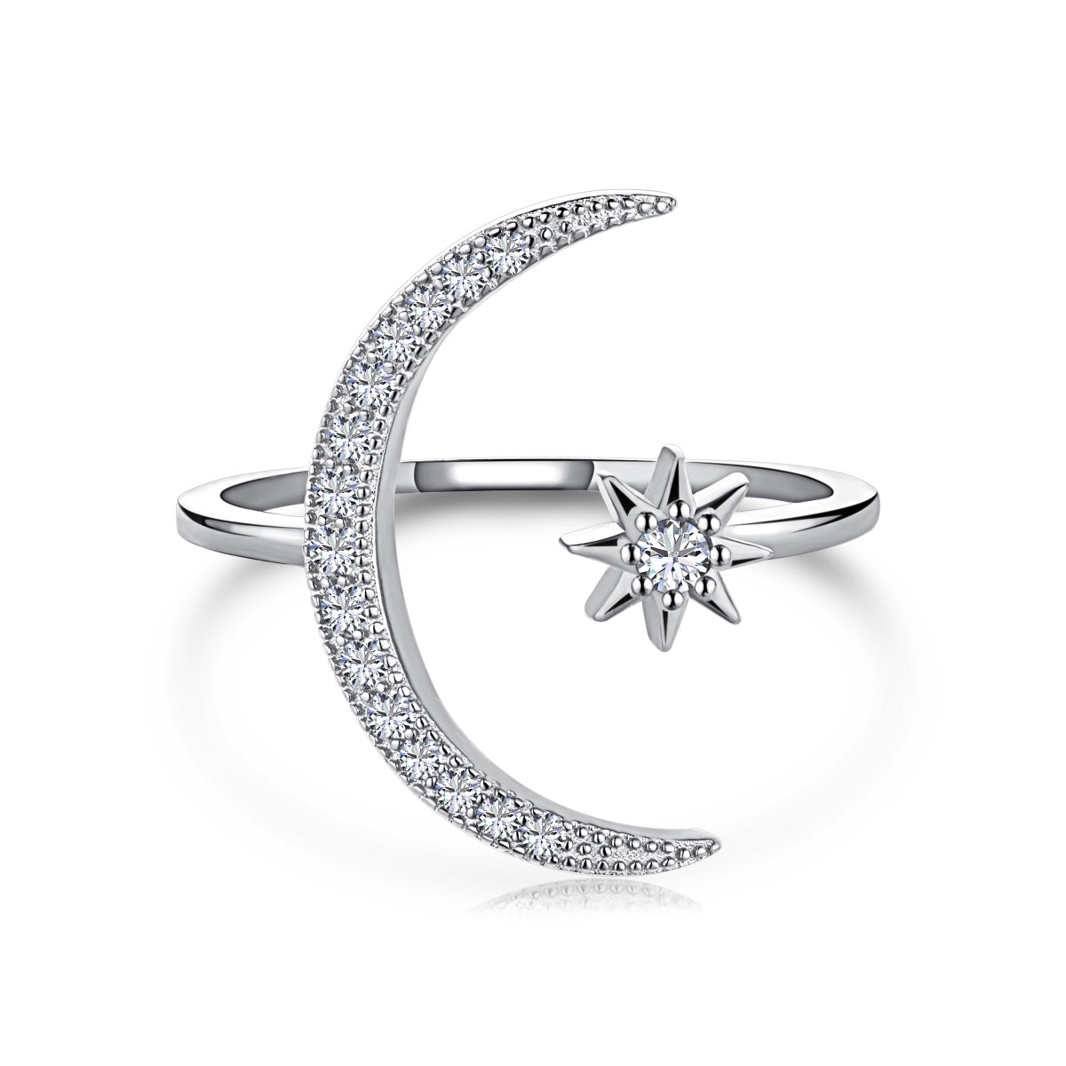[Clover Jewelry]Eternity Mond &amp; Stern Ring