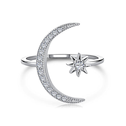 [Clover Jewelry]Eternity Mond &amp; Stern Ring