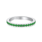 [Clover Jewelry]Zarter funkelnder runder Alltagsring