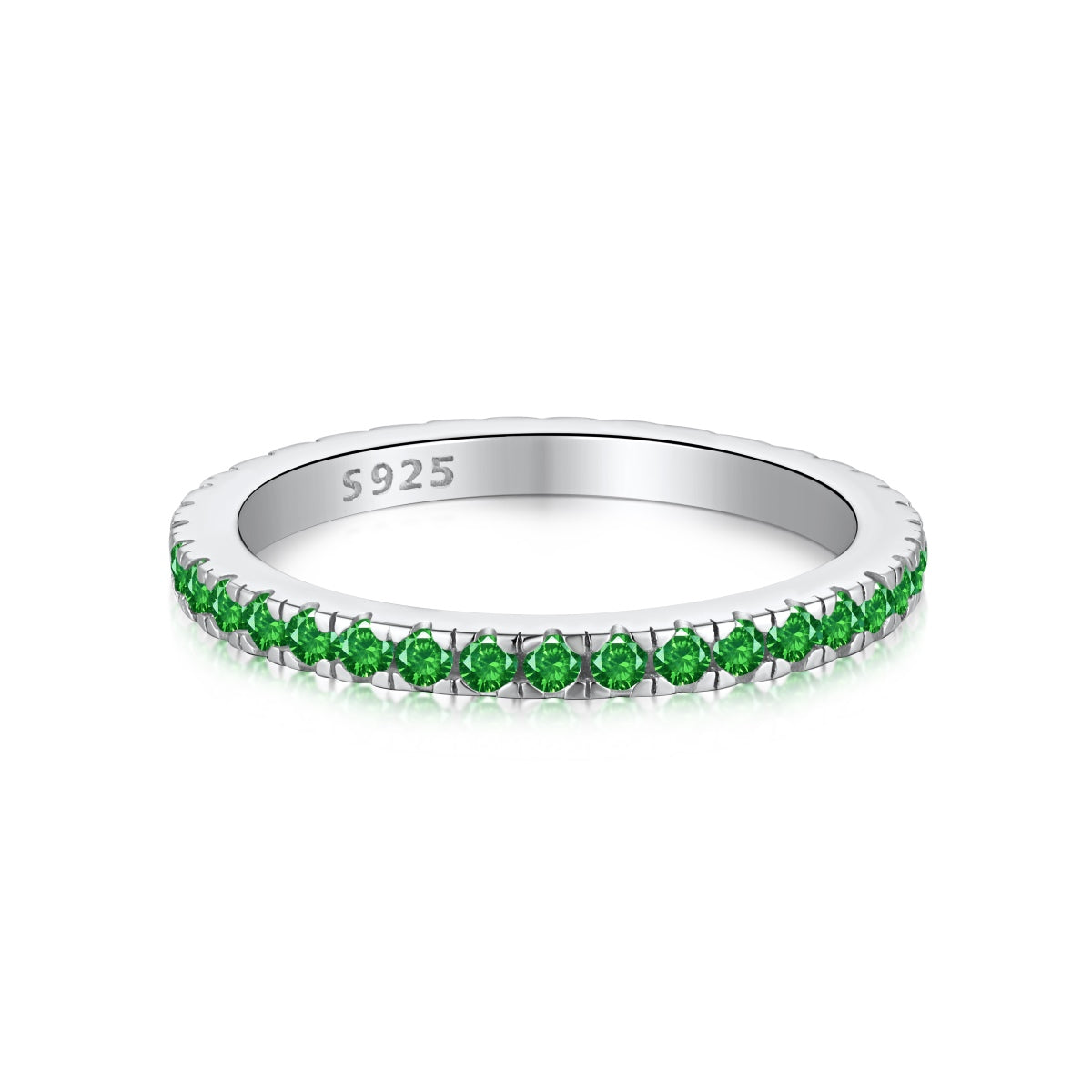 [Clover Jewelry]Zarter funkelnder runder Alltagsring