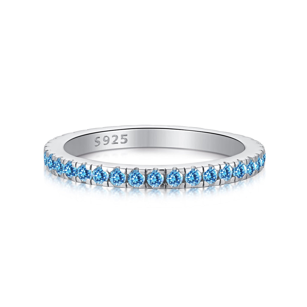 [Clover Jewelry]Zarter funkelnder runder Alltagsring