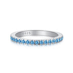 [Clover Jewelry]Zarter funkelnder runder Alltagsring
