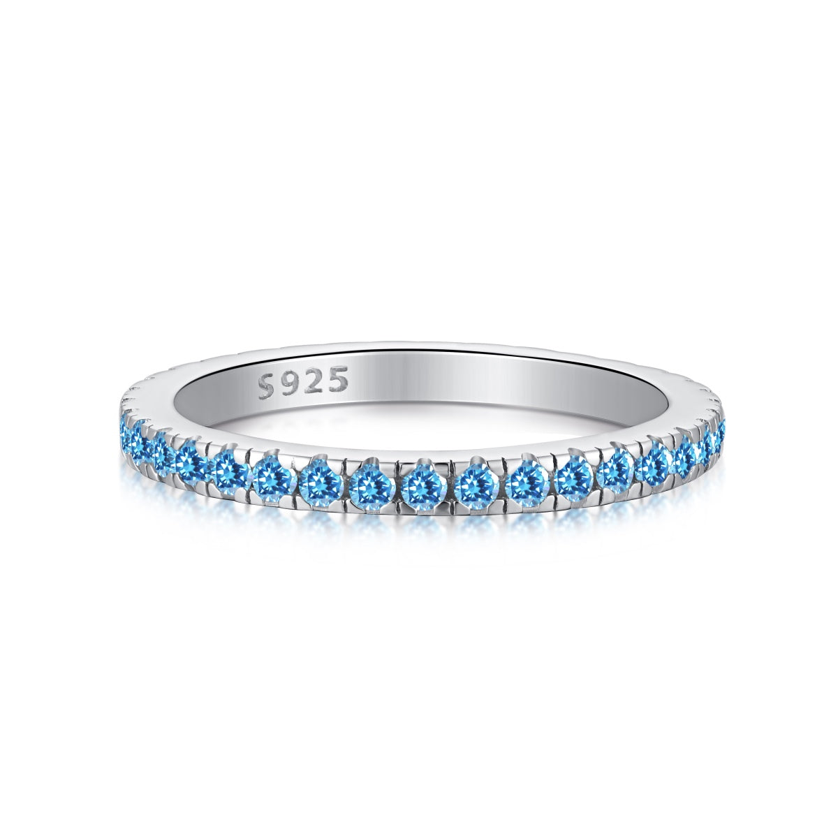 [Clover Jewelry]Zarter funkelnder runder Alltagsring
