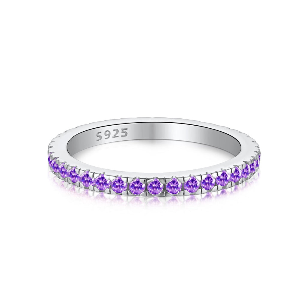 [Clover Jewelry]Zarter funkelnder runder Alltagsring