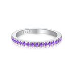 [Clover Jewelry]Zarter funkelnder runder Alltagsring