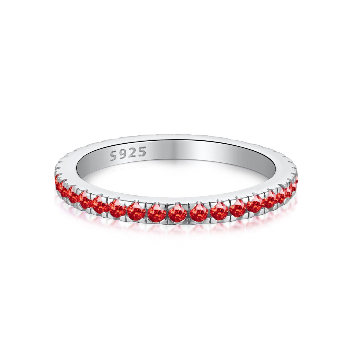 [Clover Jewelry]Zarter funkelnder runder Alltagsring