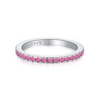 [Clover Jewelry]Zarter funkelnder runder Alltagsring
