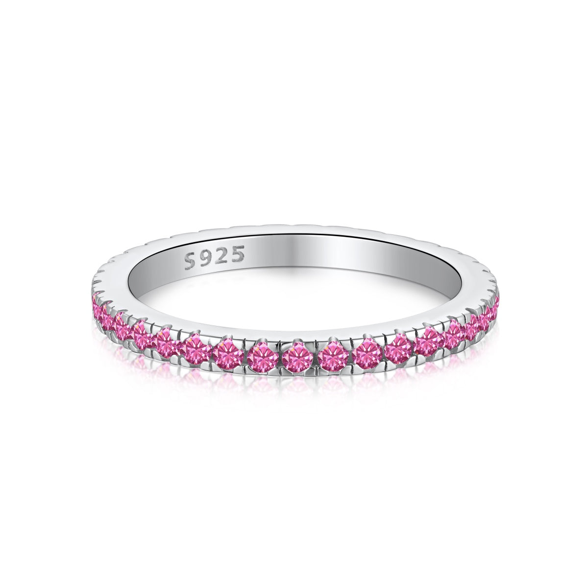 [Clover Jewelry]Zarter funkelnder runder Alltagsring