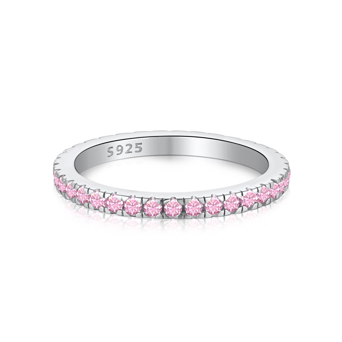 [Clover Jewelry]Zarter funkelnder runder Alltagsring