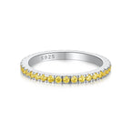 [Clover Jewelry]Zarter funkelnder runder Alltagsring