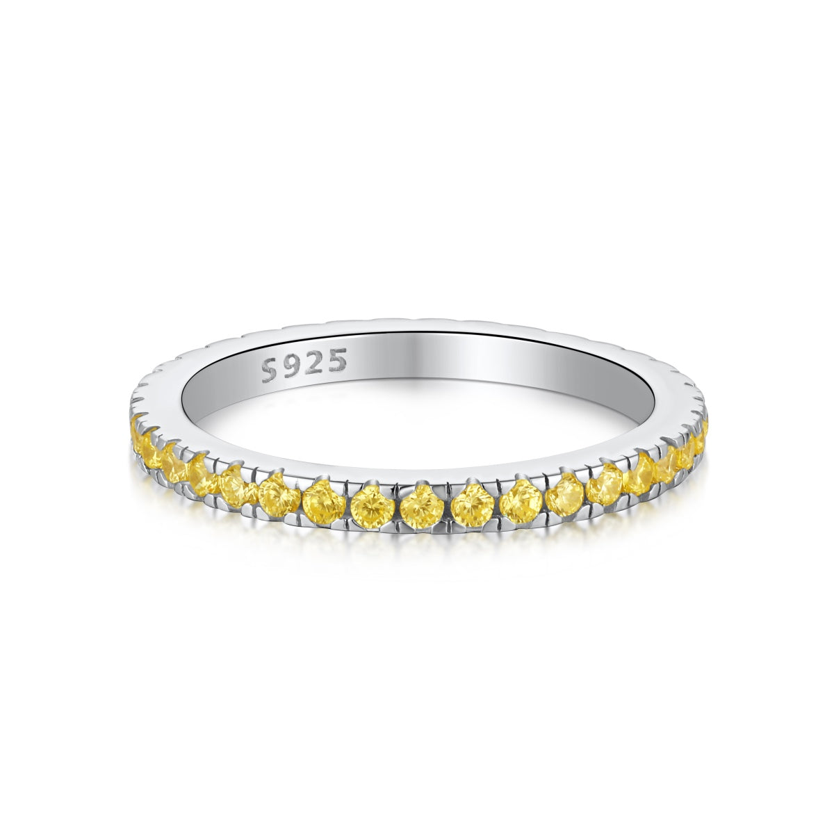 [Clover Jewelry]Zarter funkelnder runder Alltagsring