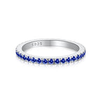 [Clover Jewelry]Zarter funkelnder runder Alltagsring