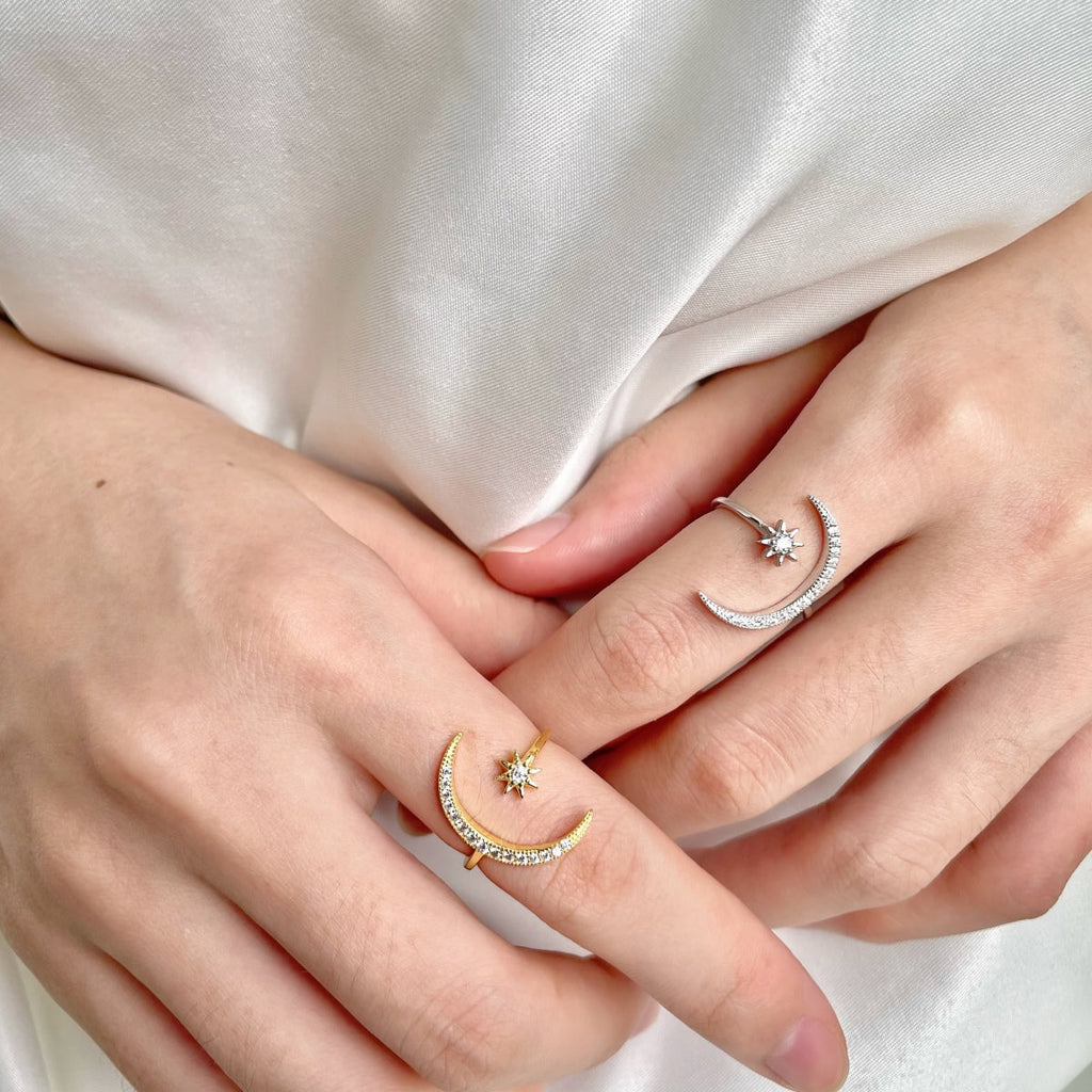 [Clover Jewelry]Eternity Mond & Stern Ring