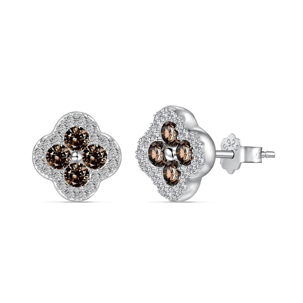 [Clover Jewelry]四つ葉のクローバー型ピアス