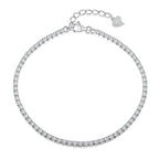 [Clover Jewelry]Funkelndes Tennisarmband mit Prinzessinnenschliff