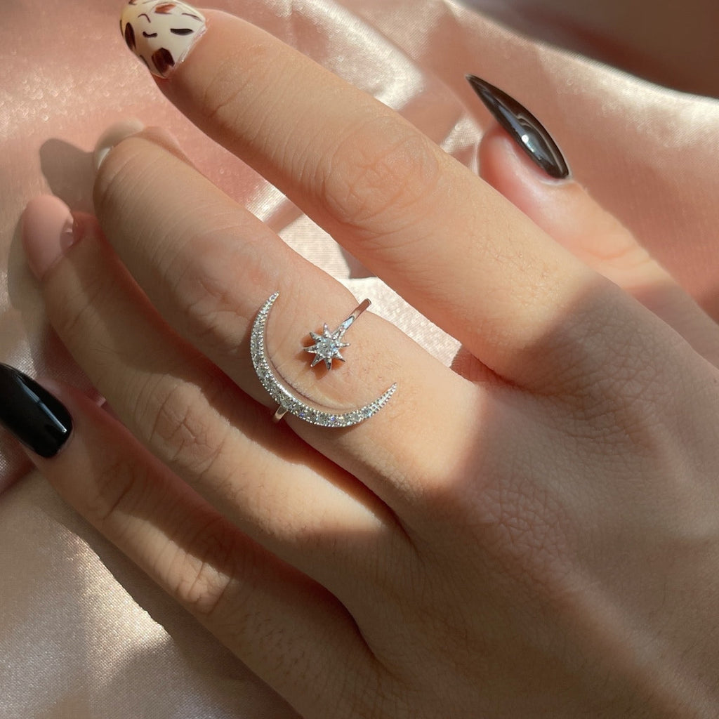 [Clover Jewelry]Eternity Mond & Stern Ring
