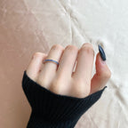 [Clover Jewelry]Zarter funkelnder runder Alltagsring