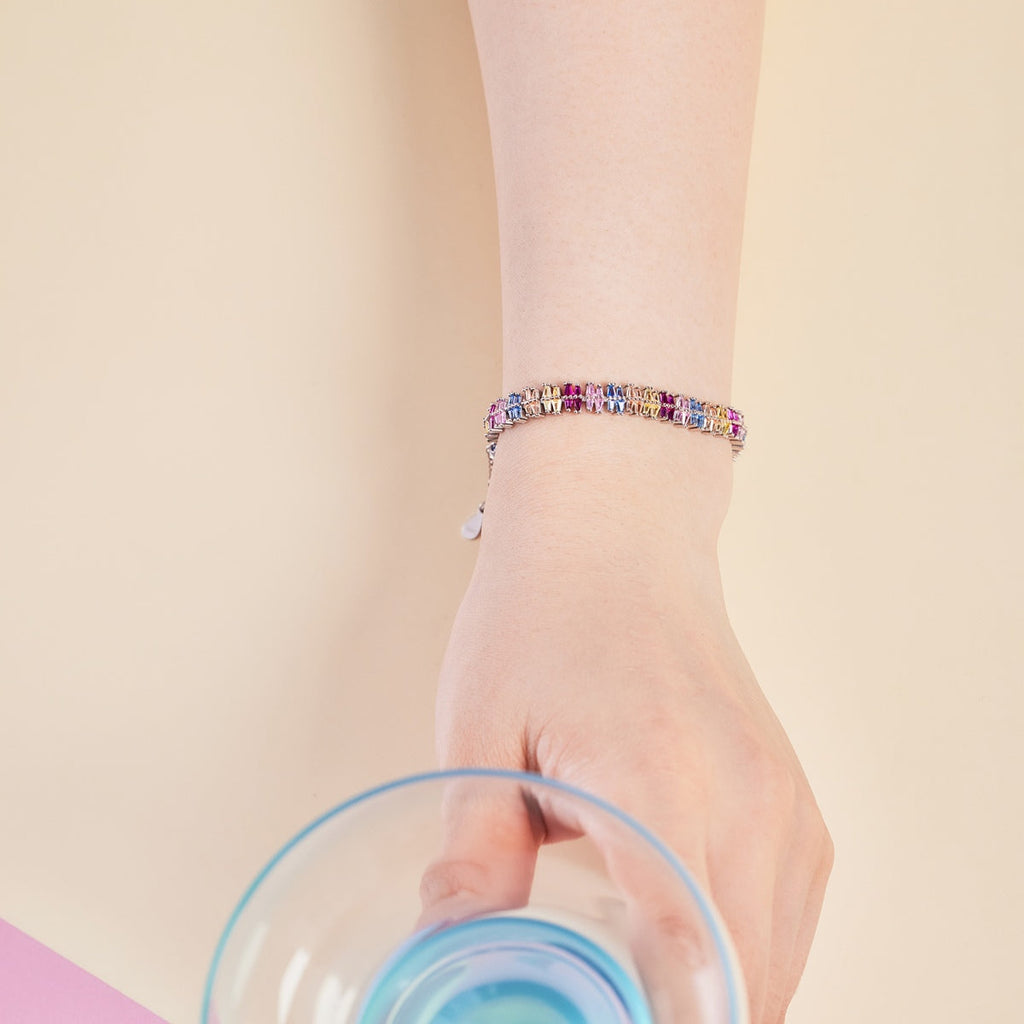 [Clover Jewelry]Funkelndes Exquisites Multi-Schliff Party Armband