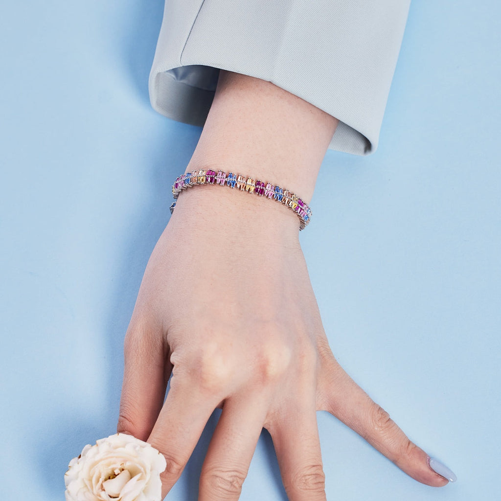 [Clover Jewelry]Funkelndes Exquisites Multi-Schliff Party Armband