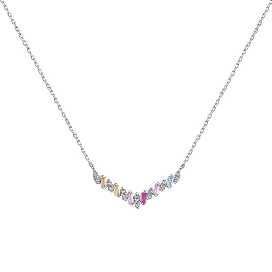 [Clover Jewelery]Dazzling Rainbow Necklace