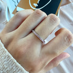 [Clover Jewelry]Zarter funkelnder runder Alltagsring
