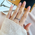 [Clover Jewelry]Zarter funkelnder runder Alltagsring