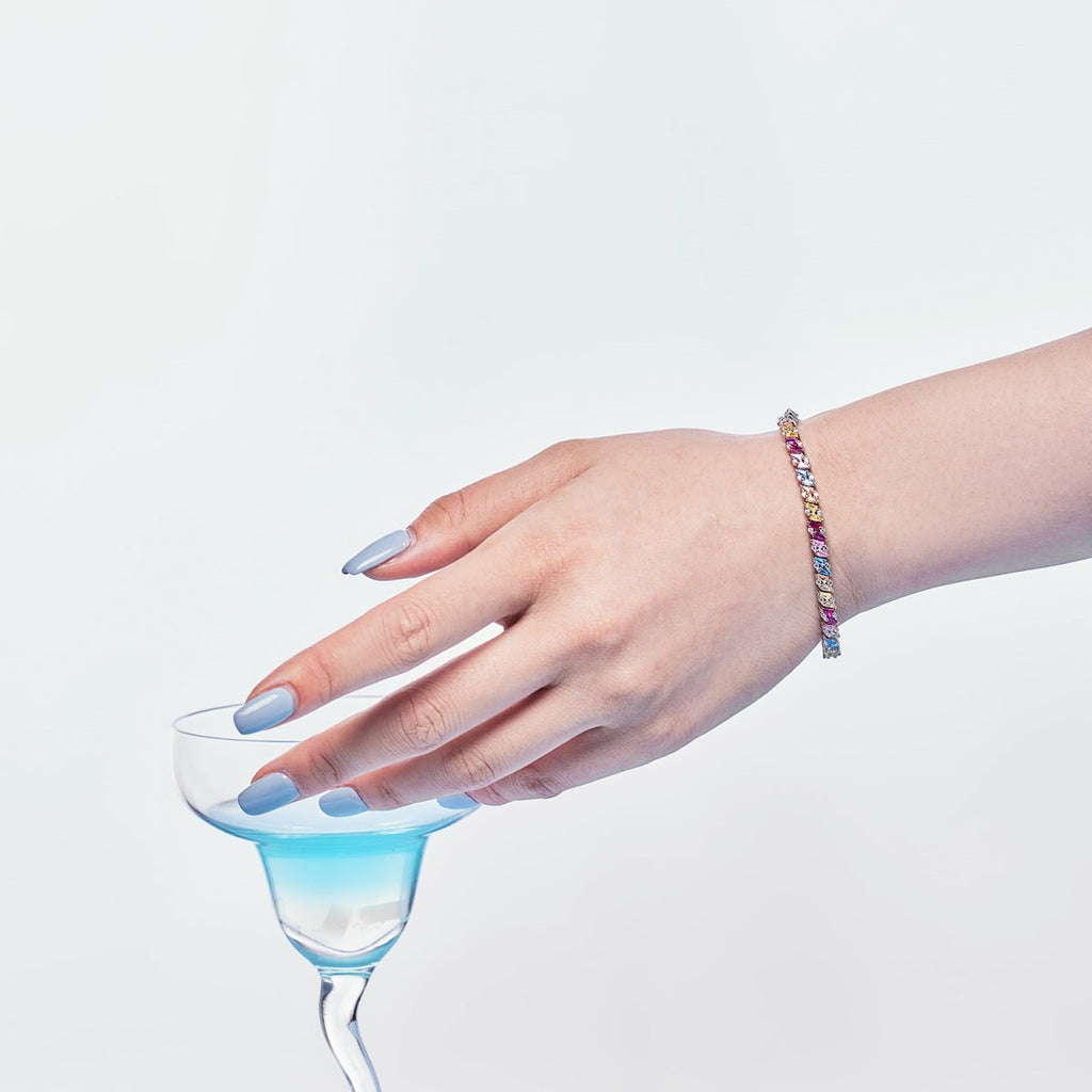 [Clover Jewelry]Funkelndes Partyarmband mit aufwendigem Mehrfachschliff