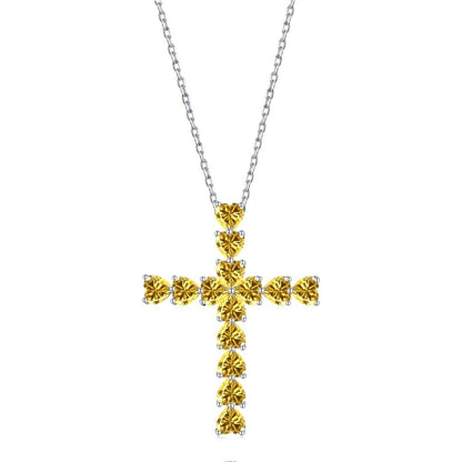 [Clover Jewelery]Radiant Cross Shape Necklace