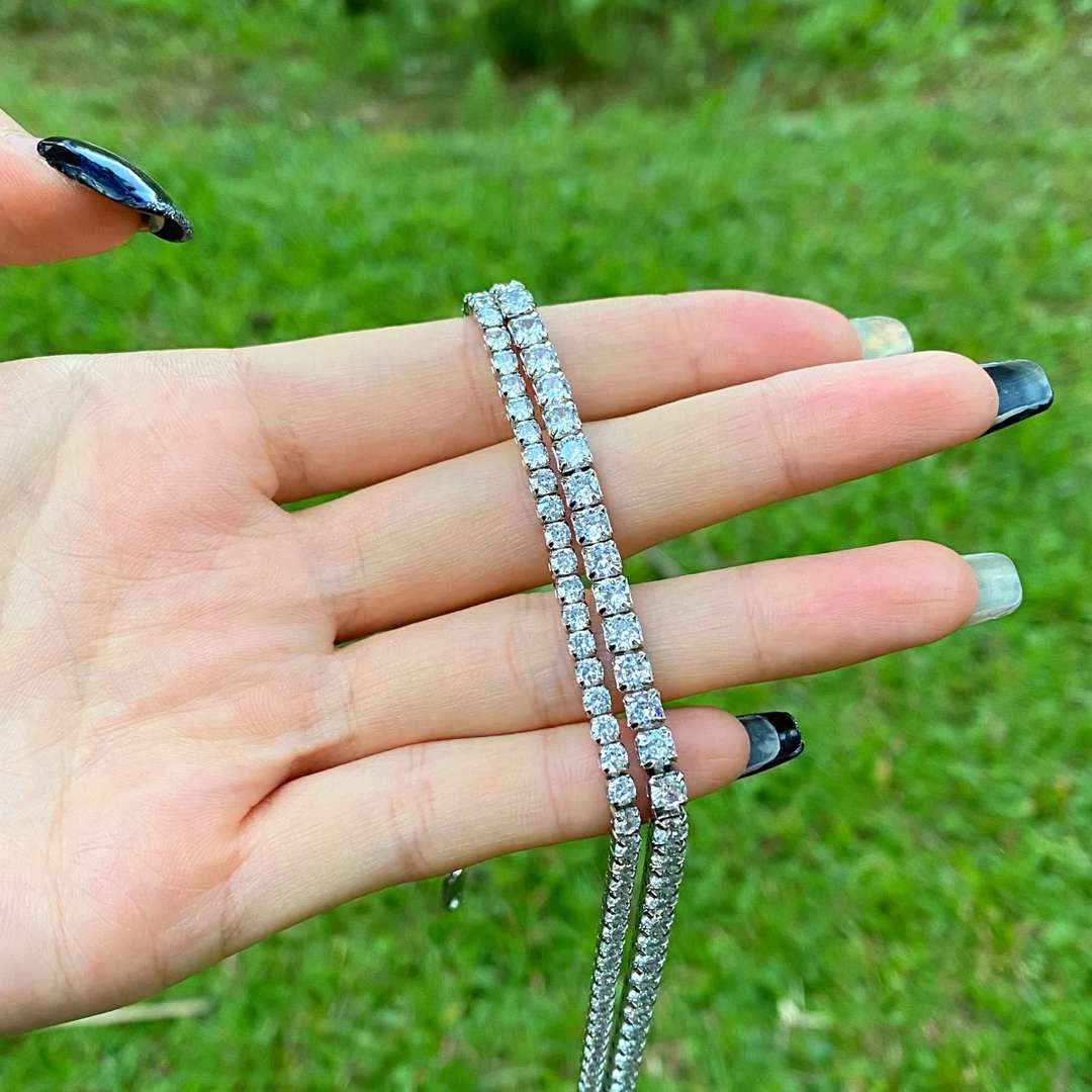 [Clover Jewelery]Elegant Tennis Chain Necklace