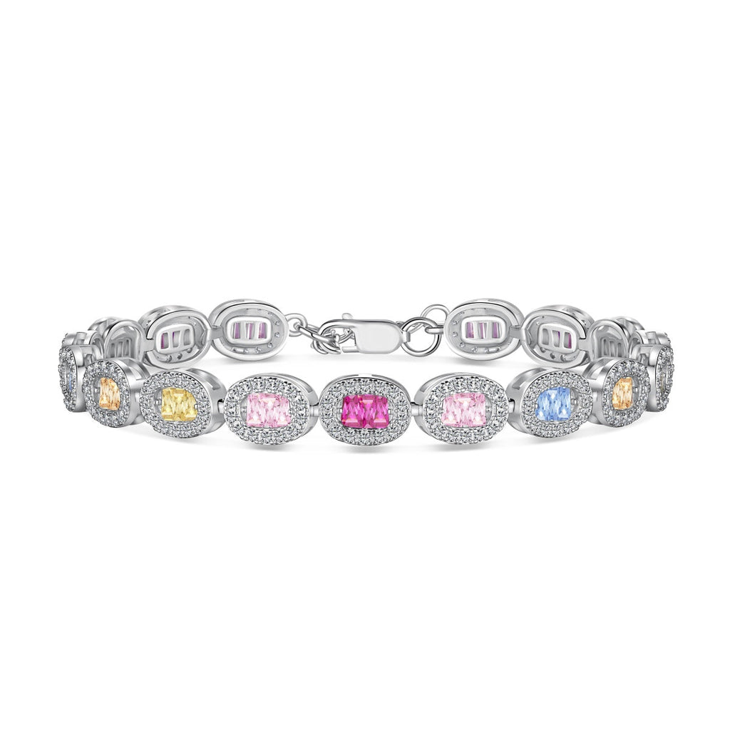 [Clover Jewelry]Exquisites, reich verziertes Smaragd-Schliff-Armband für jeden Tag