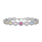 [Clover Jewelry]Exquisites, reich verziertes Smaragd-Schliff-Armband für jeden Tag