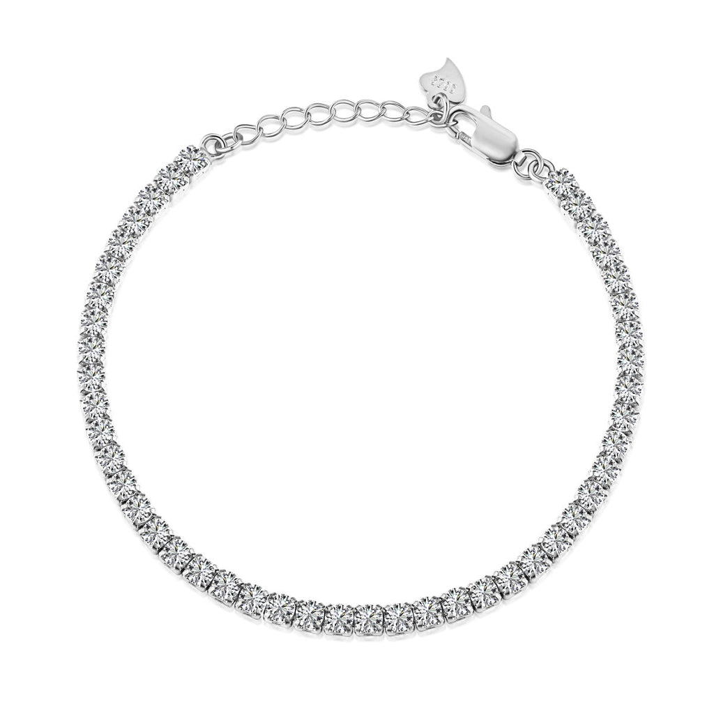 [Clover Jewelry]Funkelndes Armband mit rundem Schliff für jeden Tag