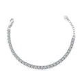 [Clover Jewelry]Funkelndes Tennisarmband im Princess-Schliff