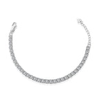 [Clover Jewelry]Funkelndes Tennisarmband im Princess-Schliff