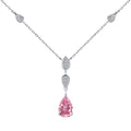 [Clover Jewelry]Funkelnde Halskette mit Tropfenschliff
