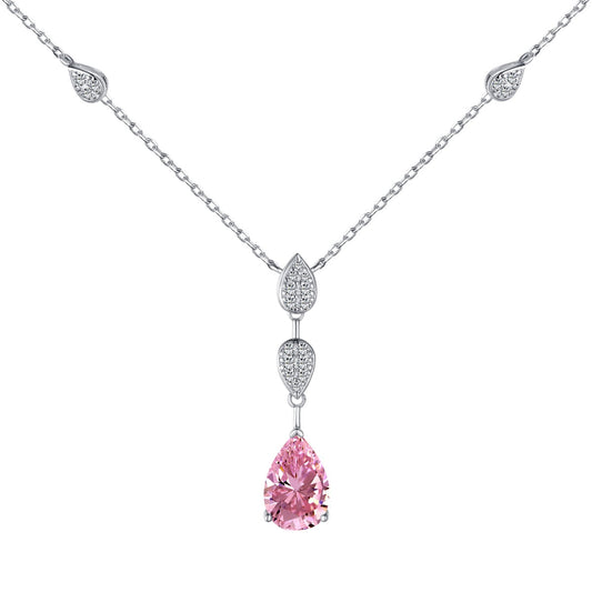 [Clover Jewelery]Dazzling Pear Cut Necklace