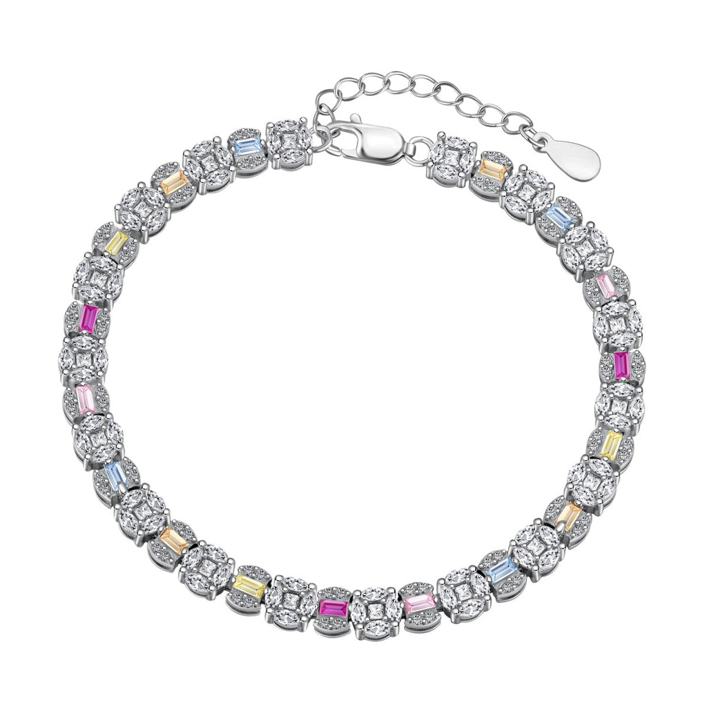[Clover Jewelry]Funkelndes Radiant Multi-Cut Alltagsarmband