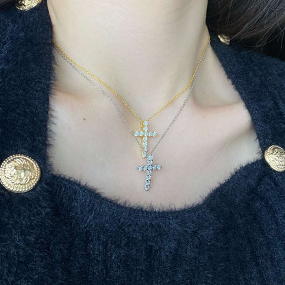 [Clover Jewelery]Unique Cross Shape Necklace