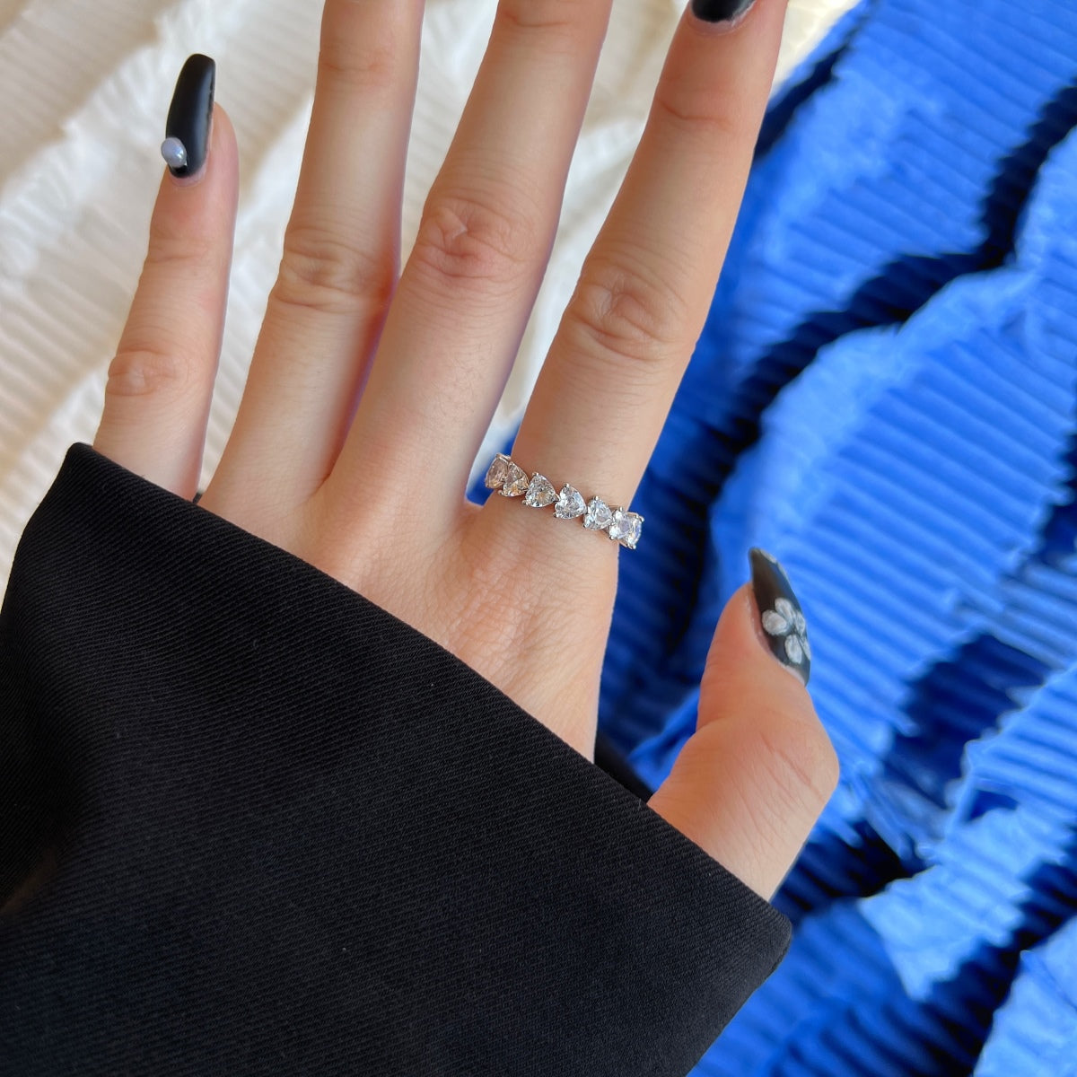 [Clover Jewelery]0.25 Carat Radiant Romance Heart Cut Lover Ring