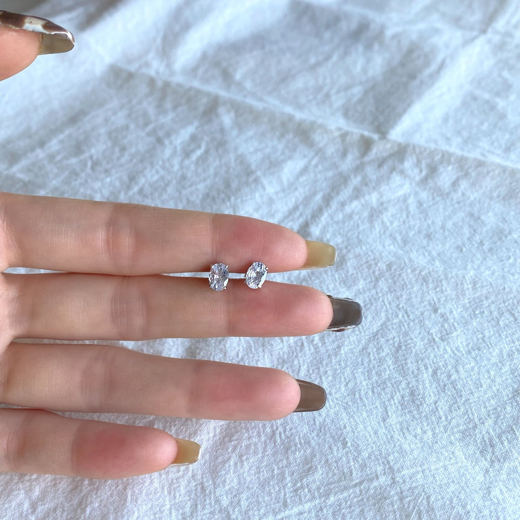 [Clover Jewelry]オーバル クラシック 凛としたエレガントピアス