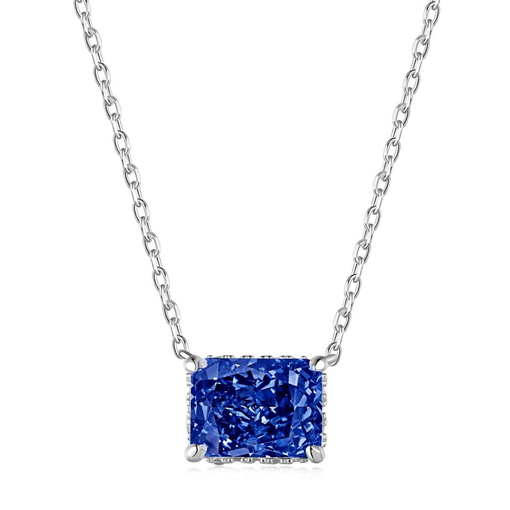 [Clover Jewelry]Luxuriöse quadratische, bunte Halskette