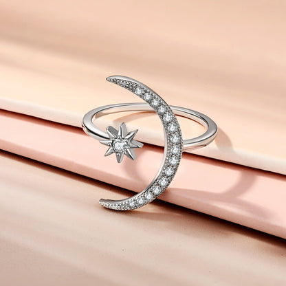 [Clover Jewelry]Eternity Mond &amp; Stern Ring