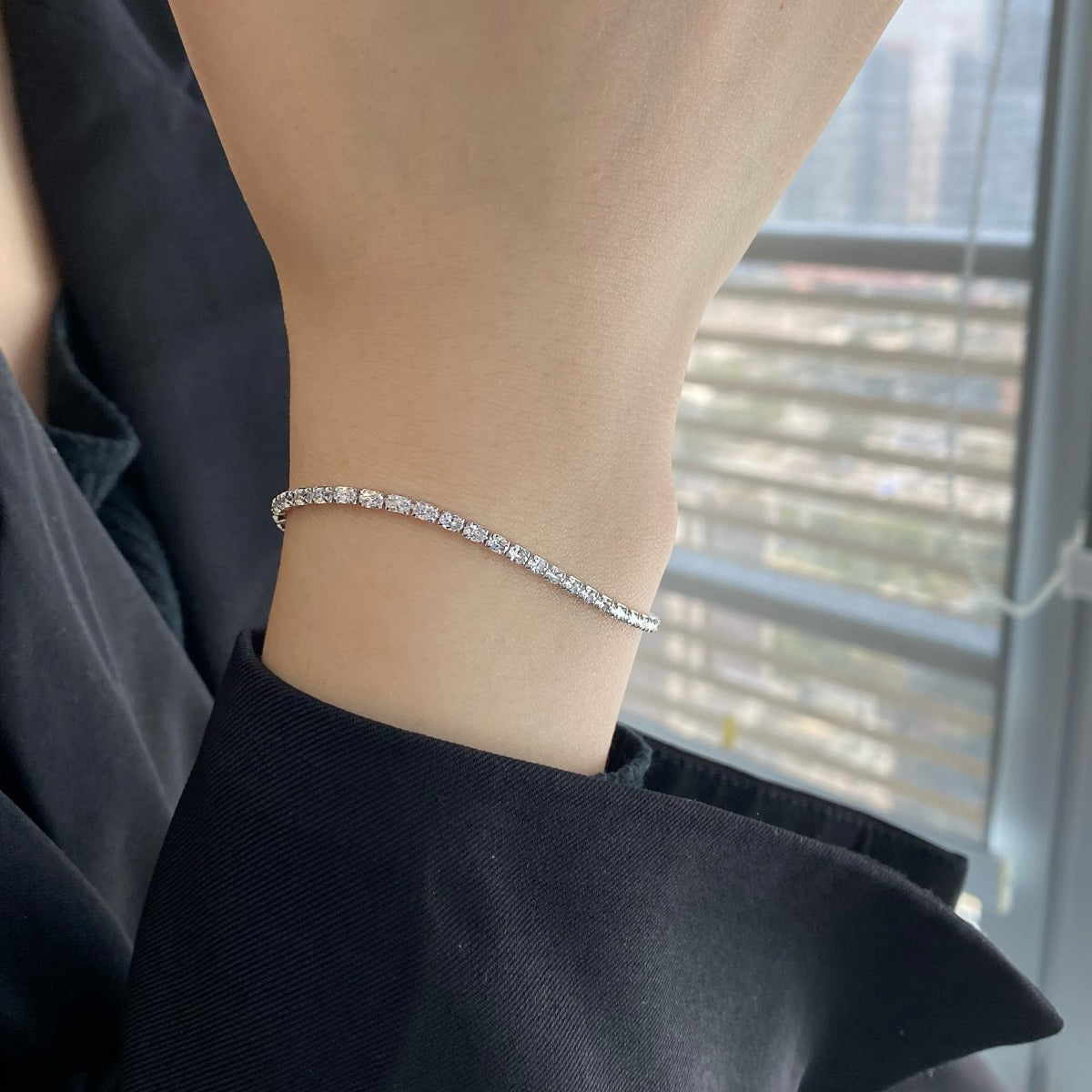[Clover Jewellery]Elegantes Alltagsarmband im Smaragdschliff