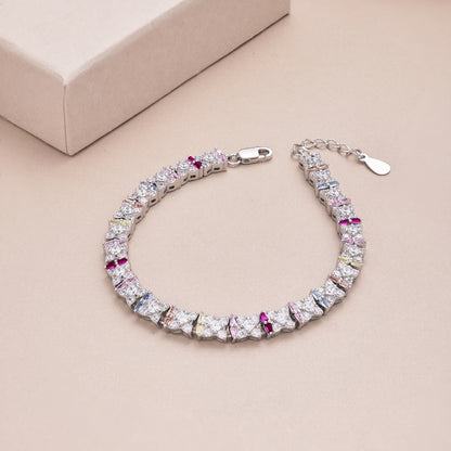 [Clover Jewelery]Unique Colorful Flower Shape Daily Bracelet
