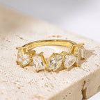 [Clover Schmuck]Zarter Mehrfachschliff-Ring