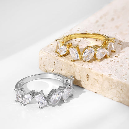 [Clover Jewelery]Delicate Multi Cut Ring